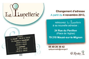 Nouvelle adresse